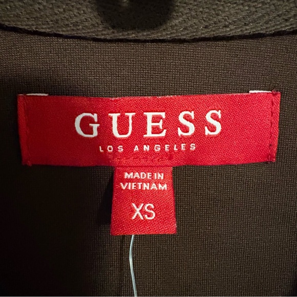 GUESS - LOS ANGELES - MATED SOLID FULL ZIP JACKET - GROUND COFFEE WOMEN’S XS NWT - Picture 7 of 10